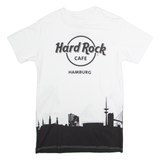 HARD ROCK CAFE Hamburg Mens T-Shirt White Crew Neck S