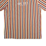 GUESS ORIGINALS Striped Mens T-Shirt White Crew Neck M