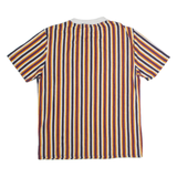 GUESS ORIGINALS Striped Mens T-Shirt White Crew Neck M