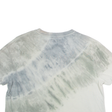 KARL KANI Cropped Womens Tie Dye T-Shirt Grey Crew Neck M