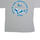 GILDAN Walk For Independence 2008 Mens T-Shirt Green USA Crew Neck L