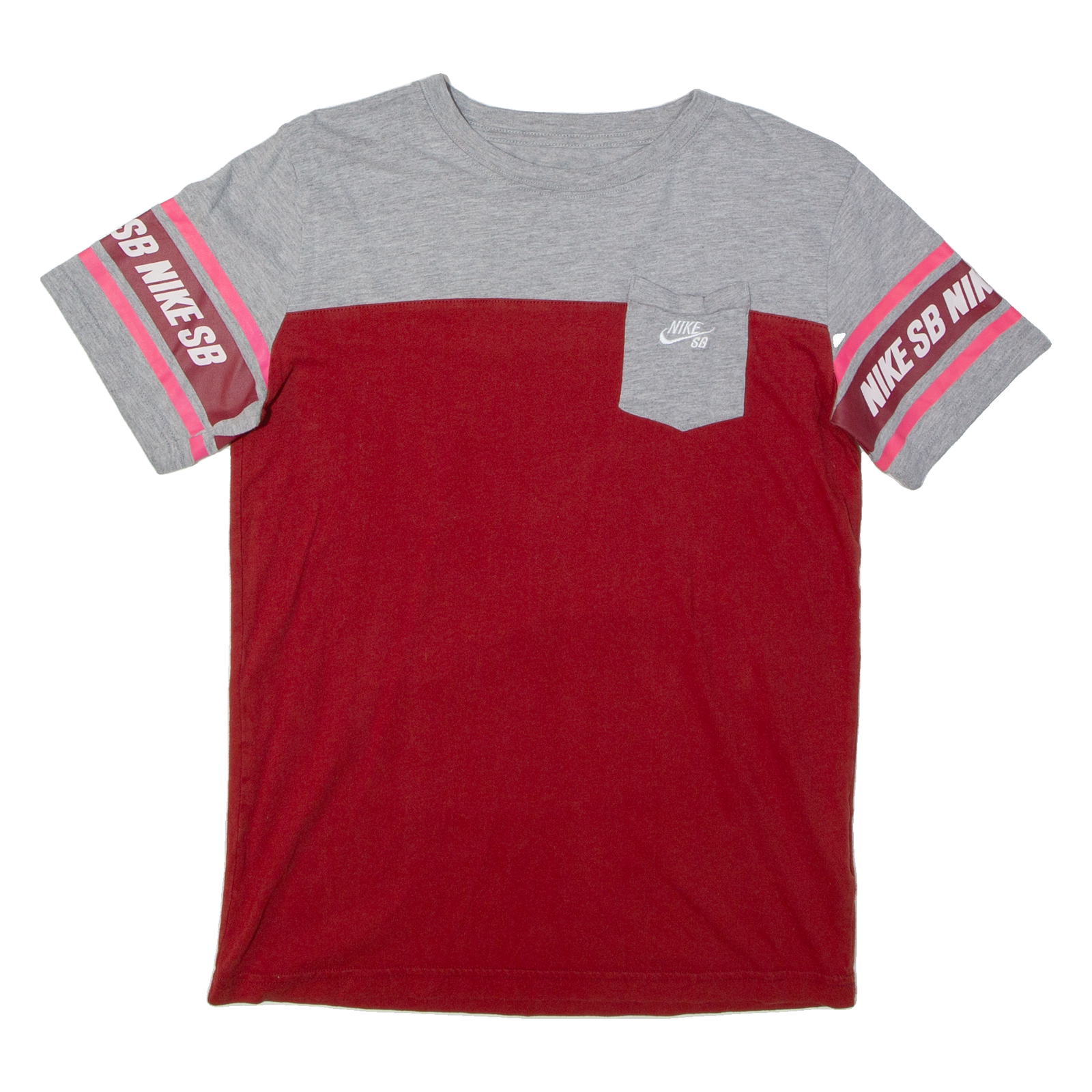 NIKE Swoosh Womens T-Shirt Maroon S