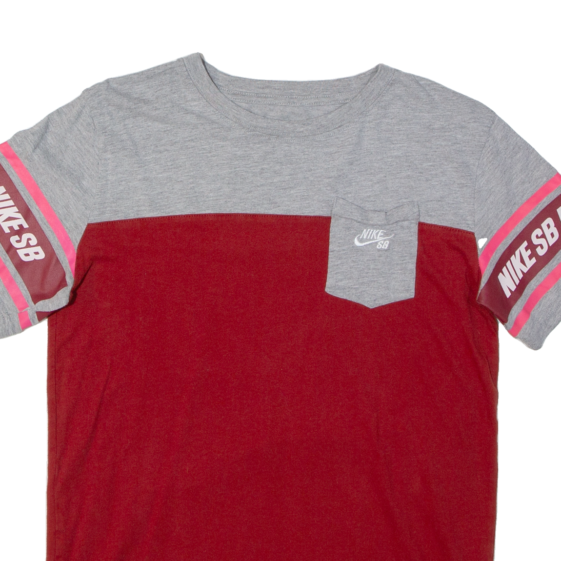 NIKE Swoosh Womens T-Shirt Maroon S