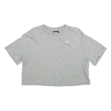 NIKE Cropped Womens T-Shirt Grey XS