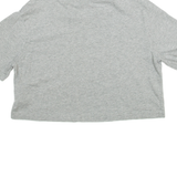 NIKE Cropped Womens T-Shirt Grey XS
