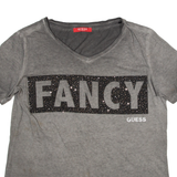 GUESS Womens T-Shirt Grey XS