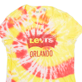 LEVI'S Tie Dye Womens T-Shirt Pink L