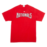 MAJESTIC Mens T-Shirt Red L