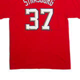 MAJESTIC Mens T-Shirt Red L