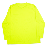 DICKIES Mens T-Shirt Yellow Long Sleeve XL