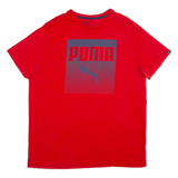 PUMA Mens T-Shirt Red 2XL