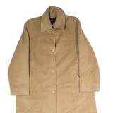 PENDLETON Womens Trench Coat Beige Wool 90s UK 16