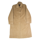 PENDLETON Womens Trench Coat Beige Wool 90s UK 16