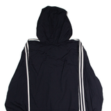 ADIDAS Mens Rain Jacket Black Hooded XL