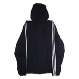 ADIDAS Mens Rain Jacket Black Hooded XL