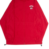 CHAMPION Boston University Mens Rain Jacket Red USA Hooded M