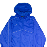 NIKE Mens Pullover Jacket Blue Hooded L