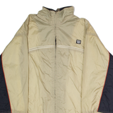 WILSON Mens Windbreaker Jacket Beige Nylon Colourblock S