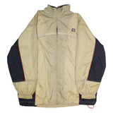 WILSON Mens Windbreaker Jacket Beige Nylon Colourblock S