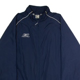 REEBOK Hockey Mens Windbreaker Jacket Blue Nylon XL
