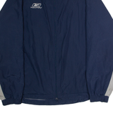 REEBOK Hockey Mens Windbreaker Jacket Blue Nylon XL