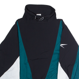 REEBOK Cropped Womens Pullover Jacket Black Nylon Colourblock S