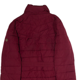 MICHAEL KORS Womens Puffer Coat Maroon S