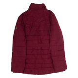 MICHAEL KORS Womens Puffer Coat Maroon S
