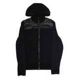 MICHAEL KORS Mens Track Jacket Black Hooded Colourblock M