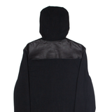 MICHAEL KORS Mens Track Jacket Black Hooded Colourblock M