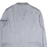NAM CHOKE Mens Blazer Jacket Grey Pinstripe XL