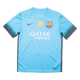 NIKE FC Barcelona Mens Football Shirt Jersey Blue M