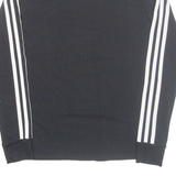 ADIDAS Womens T-Shirt Black Long Sleeve UK 6