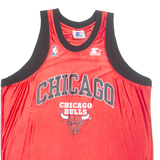 NBA Chicago Bulls Mens Vest Red Sleeveless XL