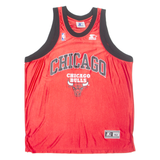 NBA Chicago Bulls Mens Vest Red Sleeveless XL