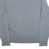TOMMY HILFIGER Mens Jumper Grey V-Neck Tight Knit L