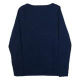 TOMMY HILFIGER Womens Jumper Blue Tight Knit S