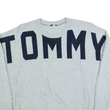TOMMY HILFIGER Womens Jumper Grey Tight Knit L
