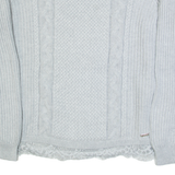 TOMMY HILFIGER Womens Jumper Grey Tight Knit M