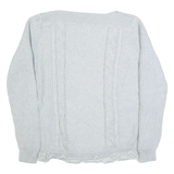 TOMMY HILFIGER Womens Jumper Grey Tight Knit M