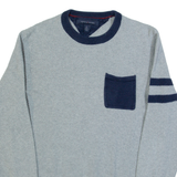 TOMMY HILFIGER Mens Jumper Grey Tight Knit S