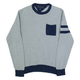 TOMMY HILFIGER Mens Jumper Grey Tight Knit S