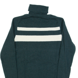 G-STAR Womens Jumper Green Roll Neck Tight Knit Wool L