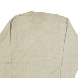 NEW TEX Womens Patterned Jumper Beige Striped Tight Knit L