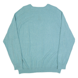 LEE Mens Jumper Blue Tight Knit XL