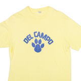 Del Campo Mens T-Shirt Yellow 90s L