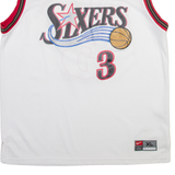 NIKE Philadelphia Sixers Mens Jersey White Sleeveless USA V-Neck XL
