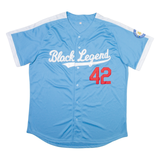 Button Up Mens Jersey Blue XL