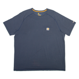 CARHARTT Mens T-Shirt Blue 2XL