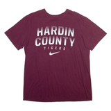 NIKE Mens T-Shirt Maroon L